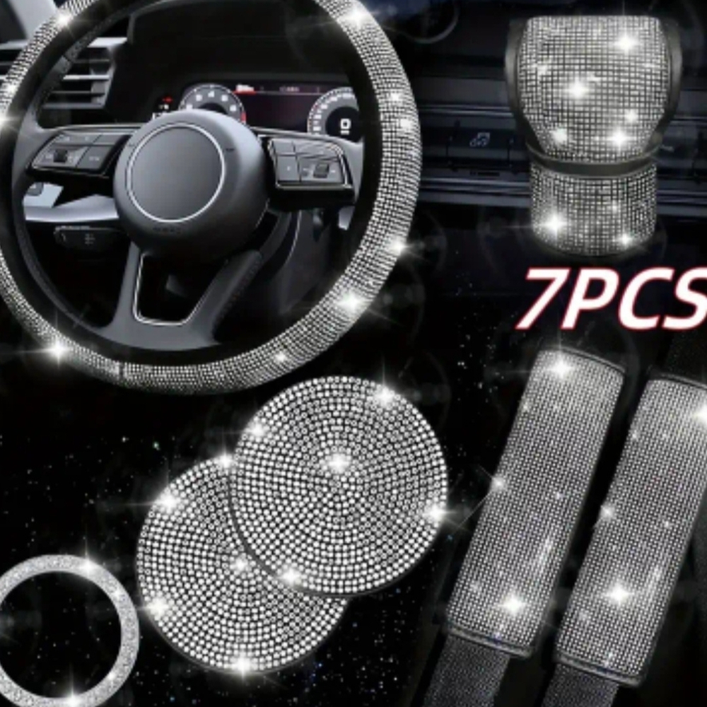Sparkling Rhinestone Car decor set - Picture 9 of 9